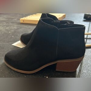 Brand New with Tags black suede ankle boots.